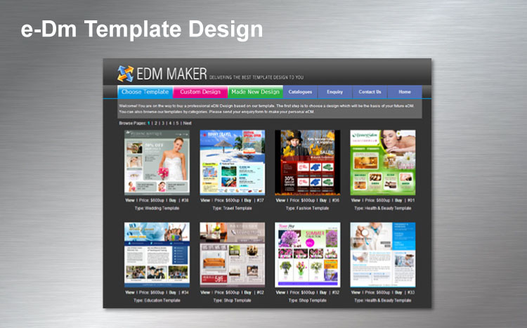 eDM template Design